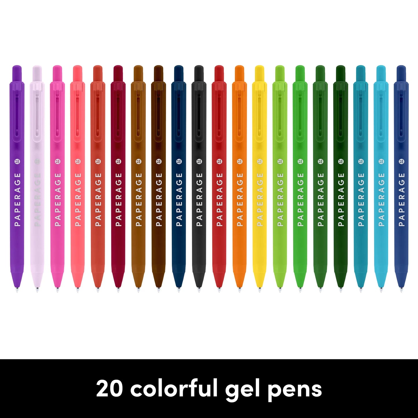 Retractable Gel Pens Rainbow