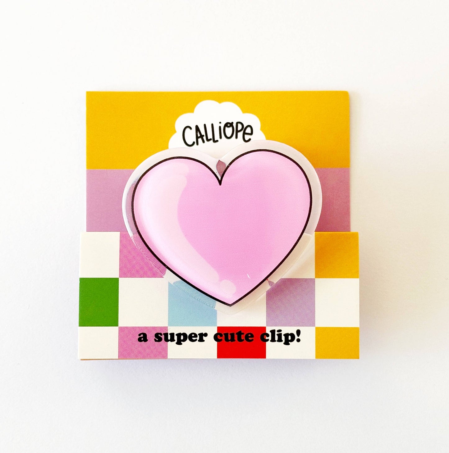Pink Heart Clip