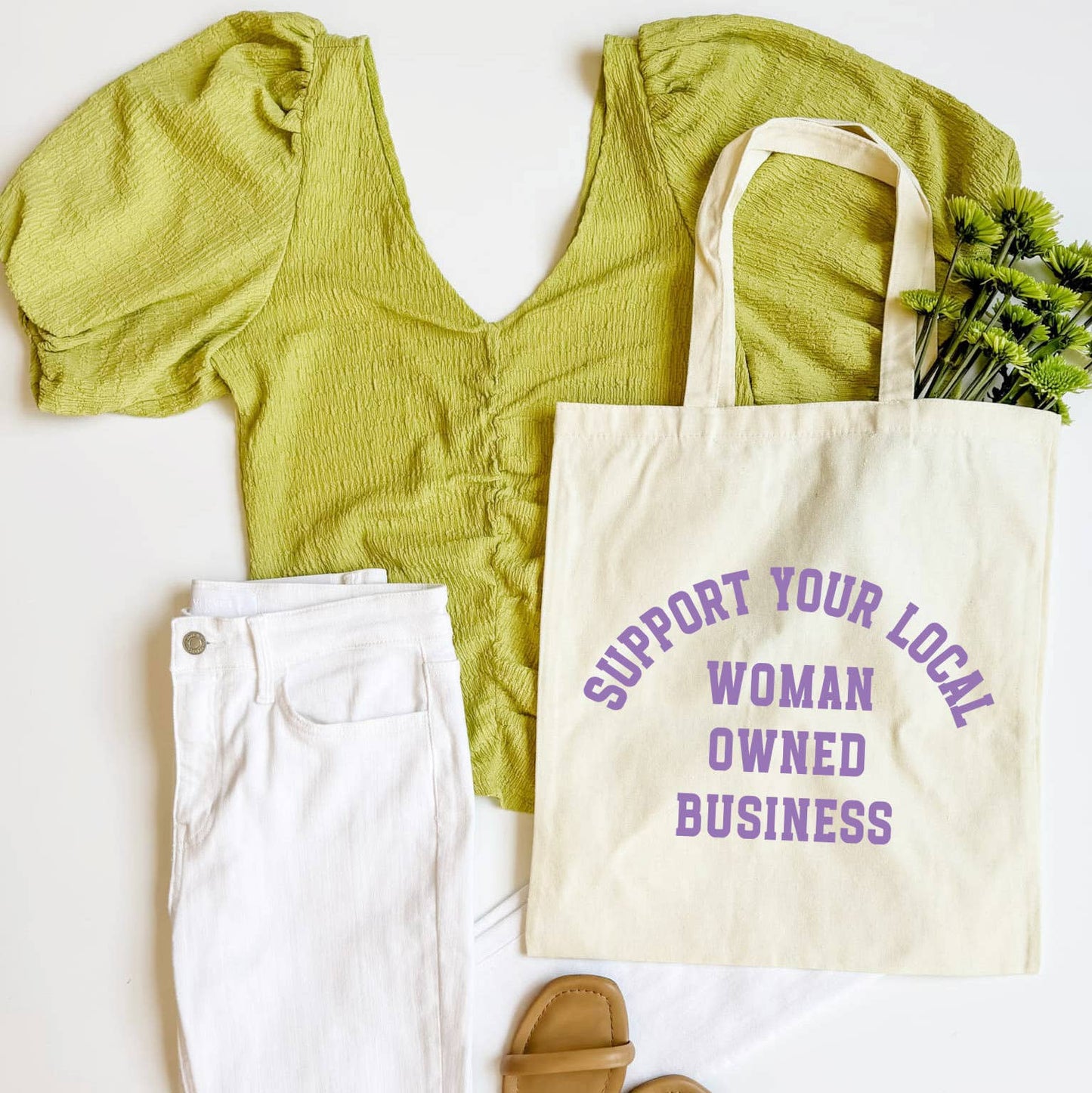 Support Woman Owned Business Tote Bag for Local Shops