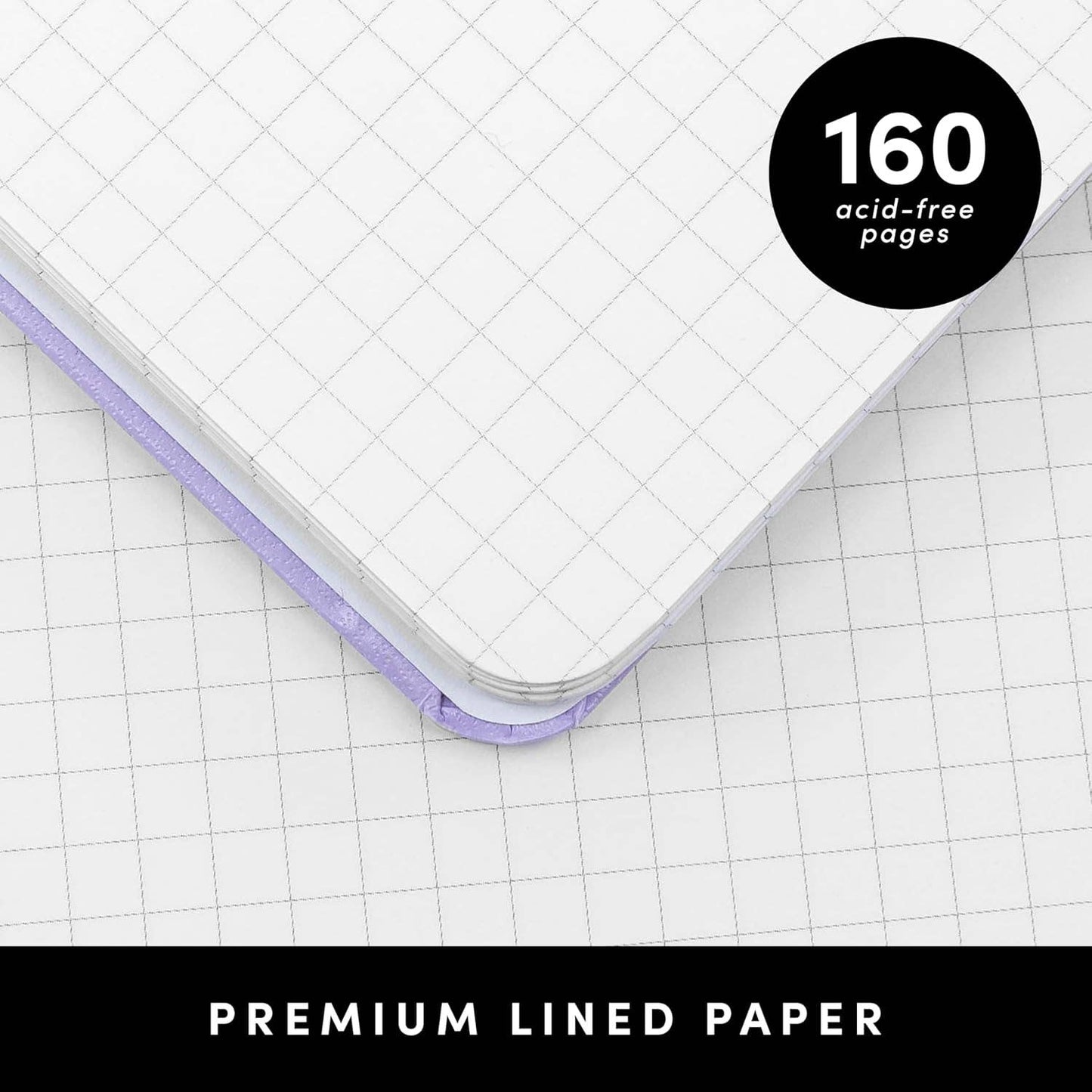 Spiral Bound Hardcover Grid Journal Notebook