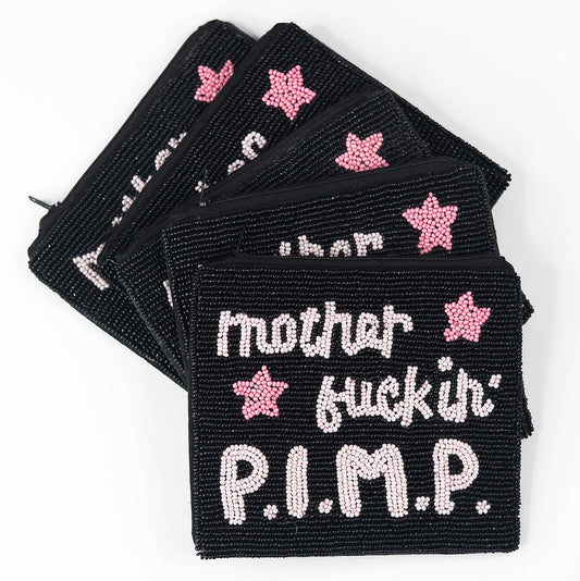PIMP Beaded Coin Purse
