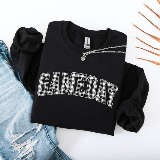 Gingham Game Day Crewneck