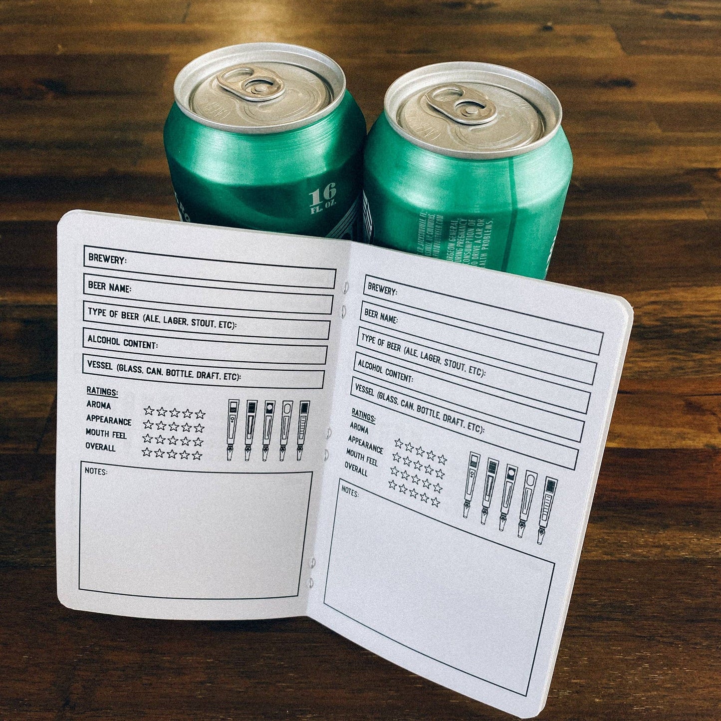 Beer Log Book - Two 20-page books - Review your beer tasting