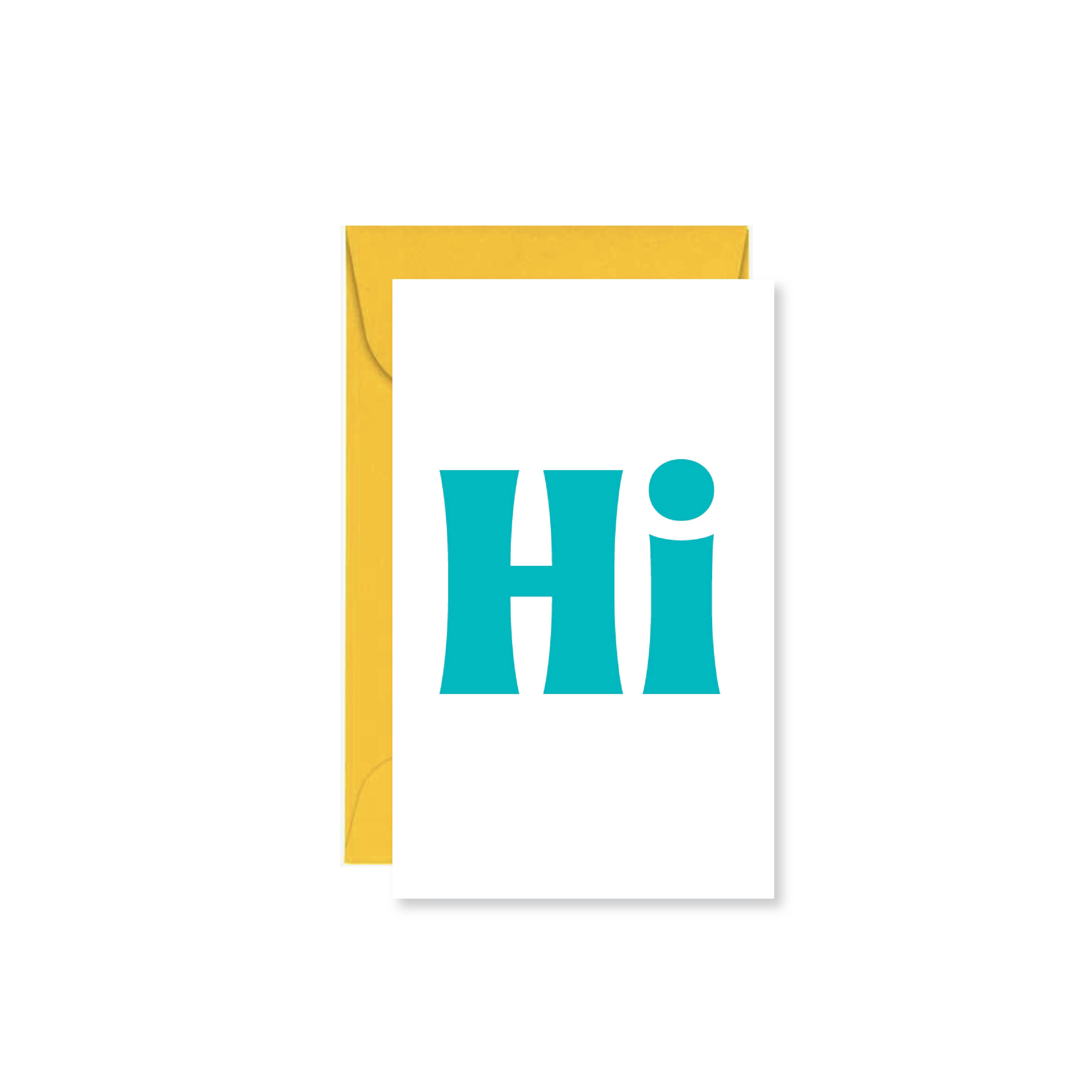 Hi Mini Card – Paper & Hide Co.